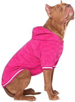 Show full view: Canada Pooch Beach Bum Towel Dog Hoodie, Pink, 8 slide 3 of 7