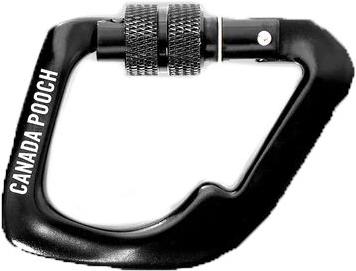 Show full view: Canada Pooch Carabiner Dog Tag Accessory, Black, Small slide 1 of 4