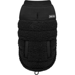 Canada Pooch Cool Factor Puffer Dog Coat, Black, 18