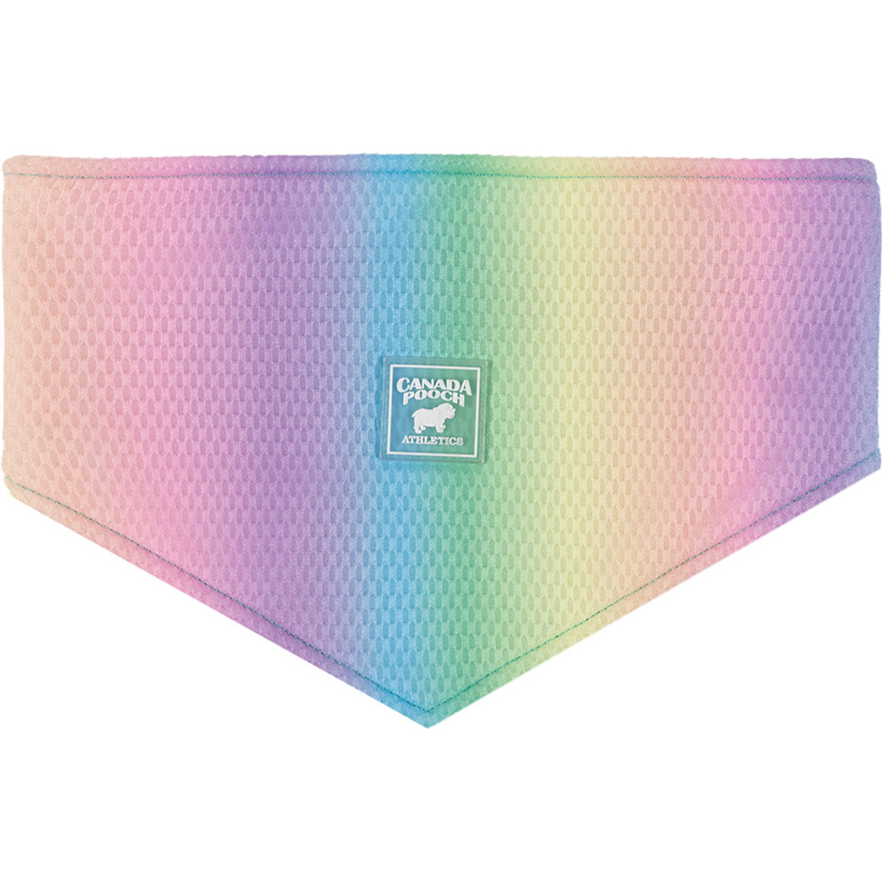 Canada Pooch Cooling Dog Bandana, Rainbow, Small