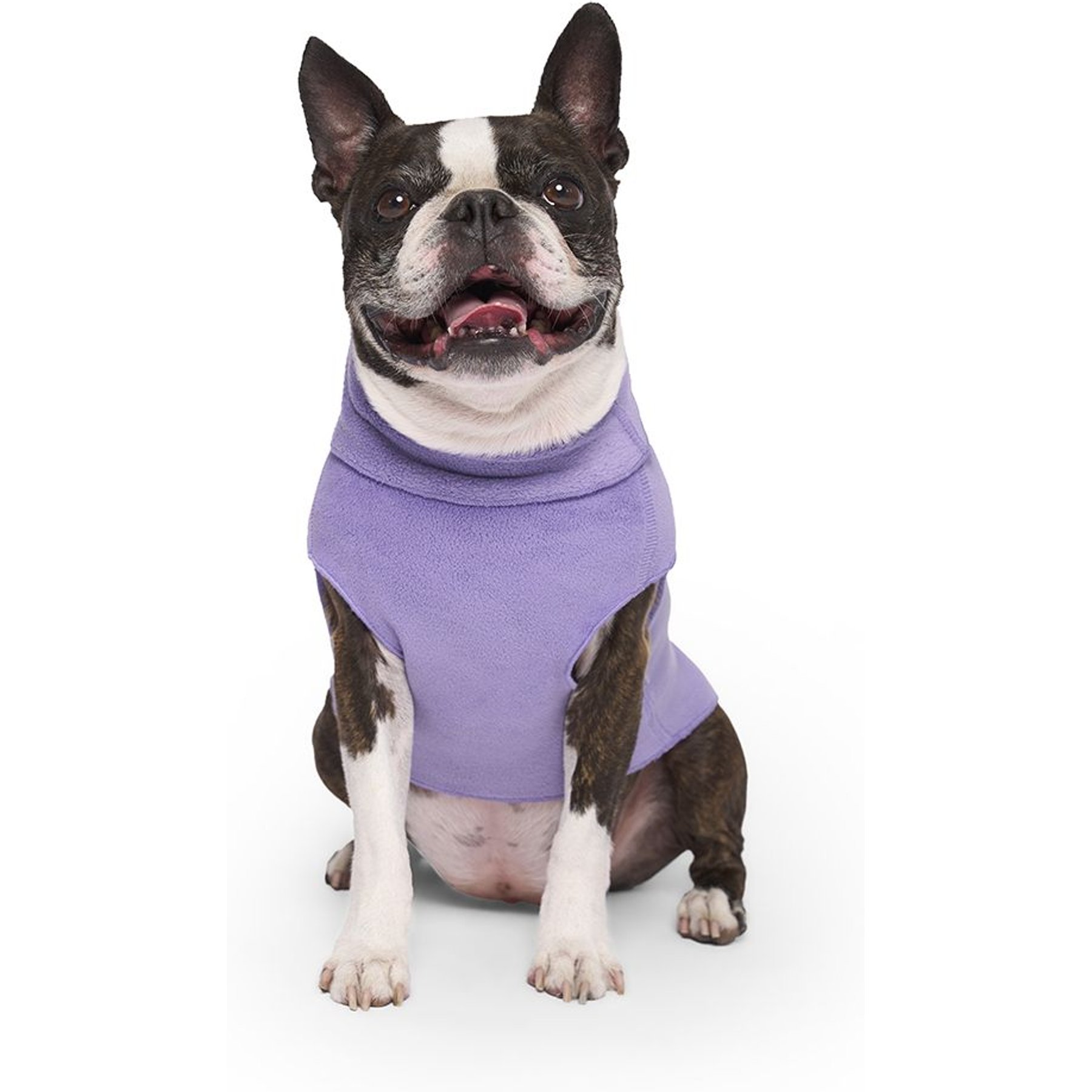 Canada Pooch Easy-on Stretch Fleece Dog Sweater, Lilac, 26-in