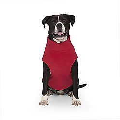Canada Pooch Easy-on Stretch Fleece Dog Sweater, Red, 16-in