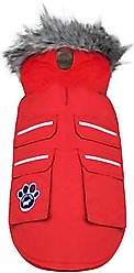 Canada Pooch Everest Explorer Premium Faux Down Insulated Dog Jacket, Red Reflective, 16