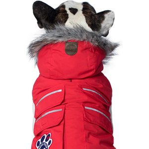 Canada Pooch Everest Explorer Premium Faux Down Insulated Dog Jacket, Red Reflective, 8