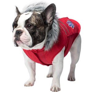 Canada Pooch Everest Explorer Premium Faux Down Insulated Dog Jacket, Red Reflective, 8
