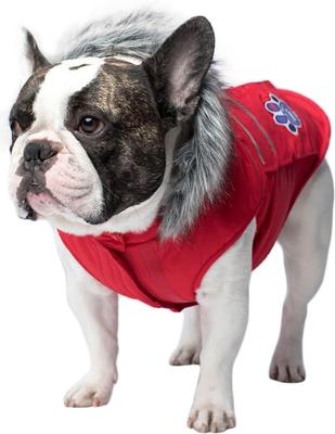Show full view: Canada Pooch Everest Explorer Premium Faux Down Insulated Dog Jacket, Red Reflective, 8 slide 5 of 9