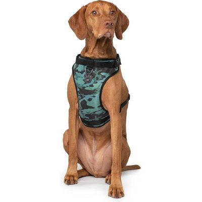 Canada Pooch Canada Pooch Everything Dog Harness, Green Camo, Small