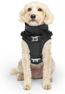 Show full view: Canada Pooch Harness Dog Raincoat, Black, 10 slide 2 of 7