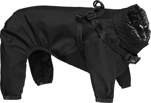 Show full view: Canada Pooch Harness Dog Snowsuit, Black, 10-in slide 4 of 6