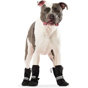 Canada Pooch Soft Shield Dog Boots, Black, 2-in