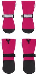 Canada Pooch Soft Shield Dog Boots, Pink Reflective, 5