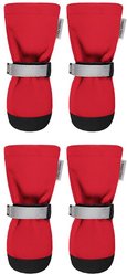Canada Pooch Soft Shield Dog Boots, Red Reflective, 1