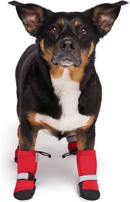 Show full view: Canada Pooch Soft Shield Dog Boots, Red Reflective, 1 slide 2 of 7