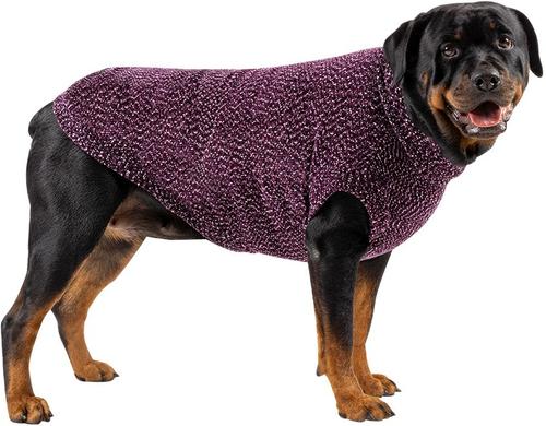 Show full view: Canada Pooch Soho Dog Sweater, Magenta Mix, 24 slide 2 of 5