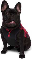 Canada Pooch Thermal Tech Fleece Dog Sweater, Red Plaid, 12 slide 2 of 6