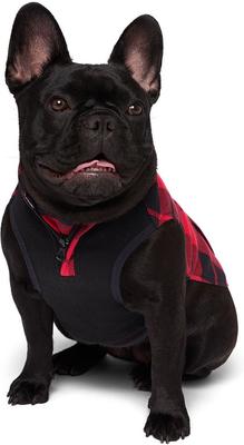 Show full view: Canada Pooch Thermal Tech Fleece Dog Sweater, Red Plaid, 12 slide 2 of 7