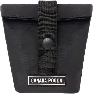 Show full view: Canada Pooch Treat Bag Dog Tag Accessory, Black, Small slide 1 of 5