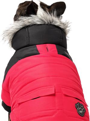 Show full view: Canada Pooch True North Insulated Dog Parka, Red, 28 slide 3 of 6