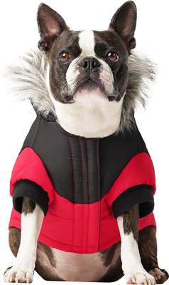 Show full view: Canada Pooch True North Insulated Dog Parka, Red, 8 slide 2 of 6