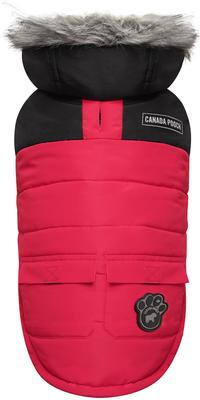 Show full view: Canada Pooch True North Insulated Dog Parka, Red, 8 slide 4 of 6