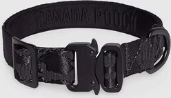 Canada Pooch Utility Dog Collar, Black Camo, Small