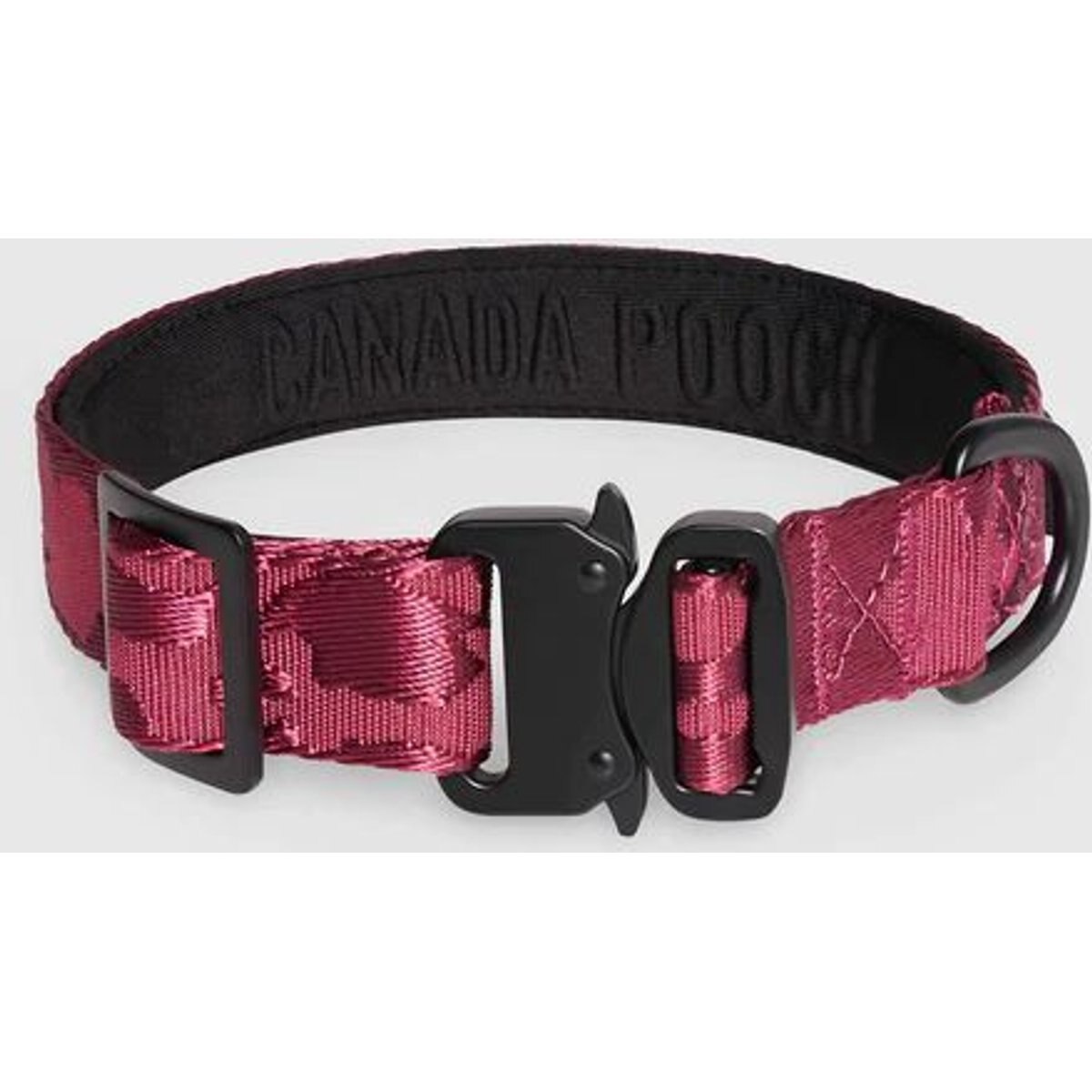 Canada Pooch Utility Dog Collar, Plum Camo, Large