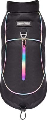 Show full view: Canada Pooch Utility Parka Dog Raincoat, Black, size 12 slide 1 of 6