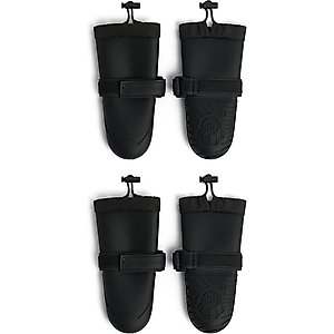 Canada Pooch Waterproof Dog Rain Boots, Black, size 2