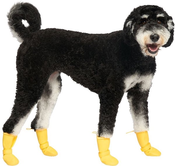 Show full view: Canada Pooch Waterproof Rain Dog Boots, Yellow, 3 slide 2 of 7