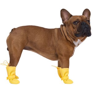 Canada Pooch Waterproof Rain Dog Boots, Yellow, 3