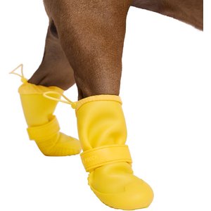 Canada Pooch Waterproof Rain Dog Boots, Yellow, 3