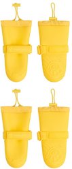 Canada Pooch Waterproof Rain Dog Boots, Yellow, 4