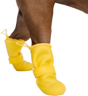Show full view: Canada Pooch Waterproof Rain Dog Boots, Yellow, 5 slide 4 of 7