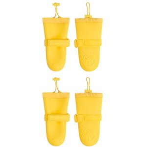 Canada Pooch Waterproof Rain Dog Boots, Yellow, 6