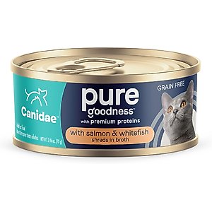 CANIDAE Adore Grain-Free Salmon & Whitefish in Broth Canned Cat Food, 2.46-oz, case of 24