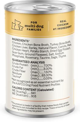 Show full view: CANIDAE All Life Stages Chunky Stew Toppers Chicken & Vegetable Recipe Wet Dog Food, 12.7-oz can, case of 6 slide 3 of 11