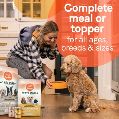 Show full view: CANIDAE All Life Stages Multipack Multi-Protein with Chicken, Lamb & Fish Pate Canned Wet Dog Food, 13-oz can, case of 6 slide 5 of 8