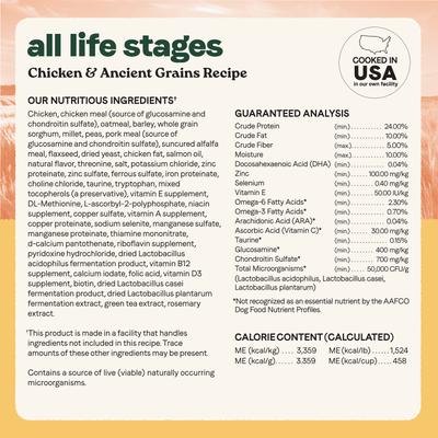 Show full view: CANIDAE All Life Stages Real Chicken & Ancient Grains Recipe Dry Dog Food, 27-lb bag slide 8 of 12