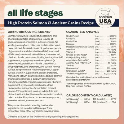 Show full view: CANIDAE All Life Stages Salmon Recipe High Protein Dry Dog Food, 4-lb bag slide 9 of 11