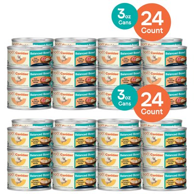 CANIDAE CANIDAE Balanced Bowl Chicken & Pumpkin Recipe in Gravy + Tuna & Carrots Recipe in Gravy Wet Cat Food