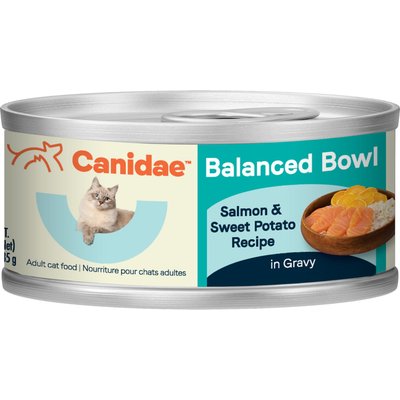 CANIDAE CANIDAE Balanced Bowl Salmon & Sweet Potato Recipe in Gravy Wet Cat Food, 3-oz can, case of 24