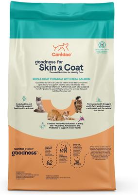 Show full view: CANIDAE Goodness for Skin & Coat Real Salmon Adult Dry Cat Food, 5-lb bag slide 3 of 7