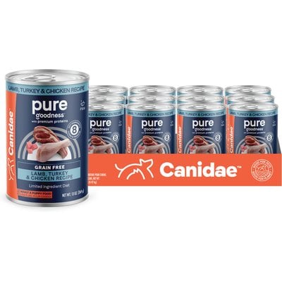 CANIDAE Canidae pureELEMENTS Chicken, Lamb & Fish Dog Food, 13-oz, case of 12