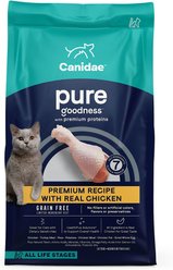 CANIDAE Grain-Free PURE Limited Ingredient Chicken Recipe Dry Cat Food, 10-lb bag