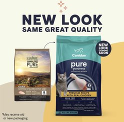 CANIDAE Grain-Free PURE Limited Ingredient Chicken Recipe Dry Cat Food, 10-lb bag slide 2 of 8