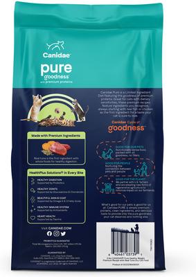 Show full view: CANIDAE Grain-Free PURE Limited Ingredient Indoor Tuna Formula Dry Cat Food, 5-lb bag slide 4 of 10