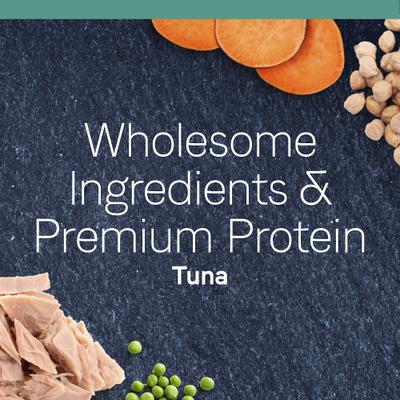 Show full view: CANIDAE Grain-Free PURE Limited Ingredient Indoor Tuna Formula Dry Cat Food, 5-lb bag slide 5 of 10