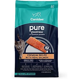 CANIDAE Grain-Free PURE Limited Ingredient Salmon Recipe Dry Cat Food, 5-lb bag