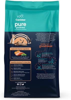 Show full view: CANIDAE Grain-Free PURE Limited Ingredient Salmon Recipe Dry Cat Food, 5-lb bag slide 4 of 10