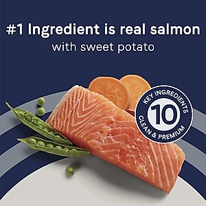 CANIDAE Grain-Free PURE Limited Ingredient Salmon & Sweet Potato Recipe Dry Dog Food, 12-lb bag